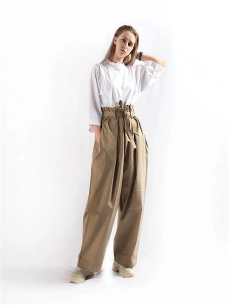 men's pants bract waist lovers with high street style large size fashion casual belt wide leg versatile, Black
men's pants bract waist lovers with high street style large size fashion casual belt wide leg versatile, Black