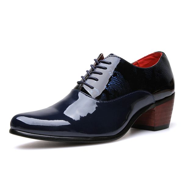 dress shoes men patent leather oxford fashion wedding groom breathable pointed toe high heels formal business prom, Black
dress shoes men patent leather oxford fashion wedding groom breathable pointed toe high heels formal business prom, Black