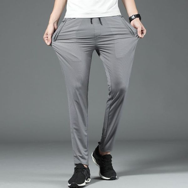spring summer thin casual pants men's korean version of the trend 2021 mesh breathable stretch sports, Black
spring summer thin casual pants men's korean version of the trend 2021 mesh breathable stretch sports, Black