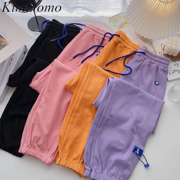 women's pants & capris kimutomo casual harem women summer korea style ladies elastic high waist drawstring loose pockets letter fashion, Black;white
women's pants & capris kimutomo casual harem women summer korea style ladies elastic high waist drawstring loose pockets letter fashion, Black;white