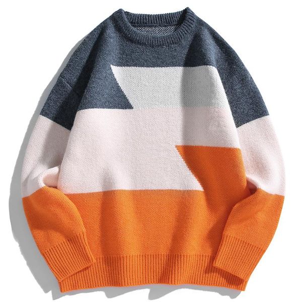 men's sweaters autumn men oversized sweater hip hop high street knitted loose pullovers o-neck oversize casual couple male, White;black
men's sweaters autumn men oversized sweater hip hop high street knitted loose pullovers o-neck oversize casual couple male, White;black