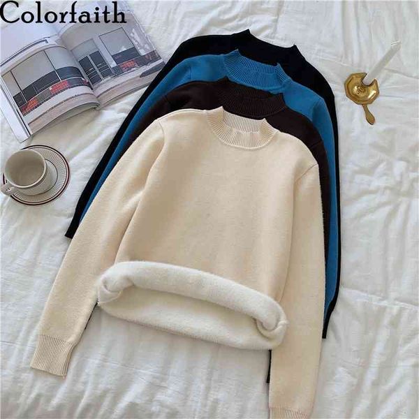 colorfaith new autumn winter women's sweaters pullover thicken warm elasticity elegant korean style jumpers lady sw191 210413, White;black
colorfaith new autumn winter women's sweaters pullover thicken warm elasticity elegant korean style jumpers lady sw191 210413, White;black