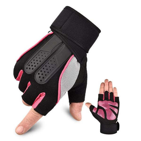 sports gloves fitness heavyweight training half finger non-slip breathable extended wrist support bodybuilding weightlifting gym, Black
sports gloves fitness heavyweight training half finger non-slip breathable extended wrist support bodybuilding weightlifting gym, Black