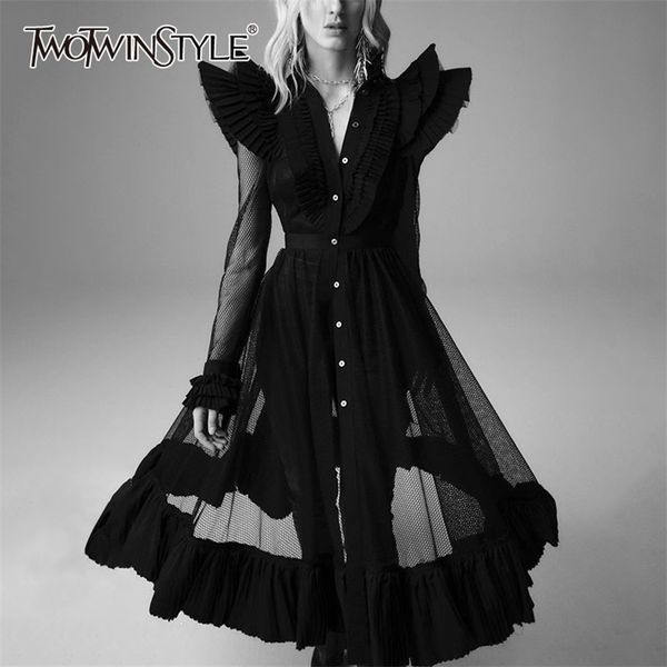 vintage patchwork mesh women dress v neck long sleeve high waist hollow out midi dresses for female fashion clothes 210520, Black;gray
vintage patchwork mesh women dress v neck long sleeve high waist hollow out midi dresses for female fashion clothes 210520, Black;gray