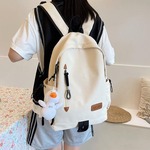 backpack female college simple women nylon for teenage girls lapstudent fashion boy solid color school bags
backpack female college simple women nylon for teenage girls lapstudent fashion boy solid color school bags
