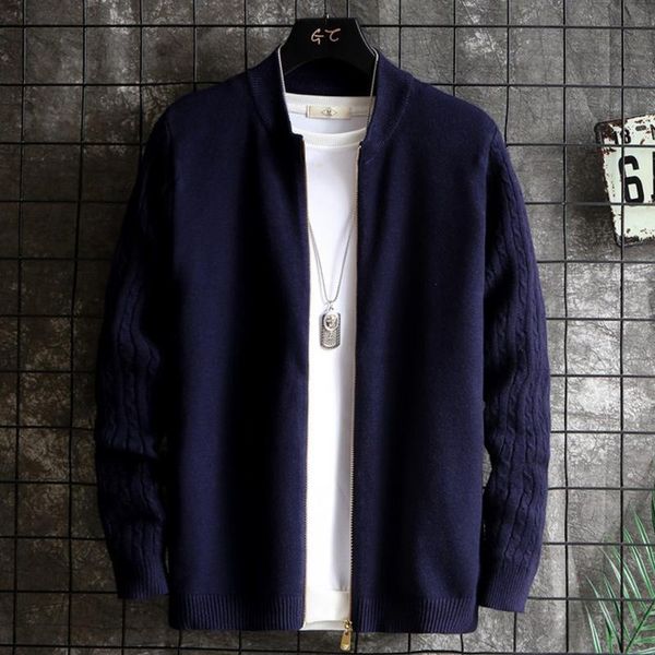 men's sweaters wool long autumn sweater solid 2021 mens color cardigan casual sleeved zipper loose men clothes, White;black
men's sweaters wool long autumn sweater solid 2021 mens color cardigan casual sleeved zipper loose men clothes, White;black