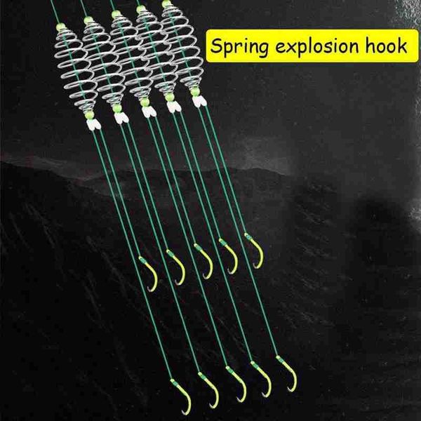 1pc metal fishing hook luminous double barbed pe anti-winding carp accessories improved line spring fishi l4e4 hooks
1pc metal fishing hook luminous double barbed pe anti-winding carp accessories improved line spring fishi l4e4 hooks