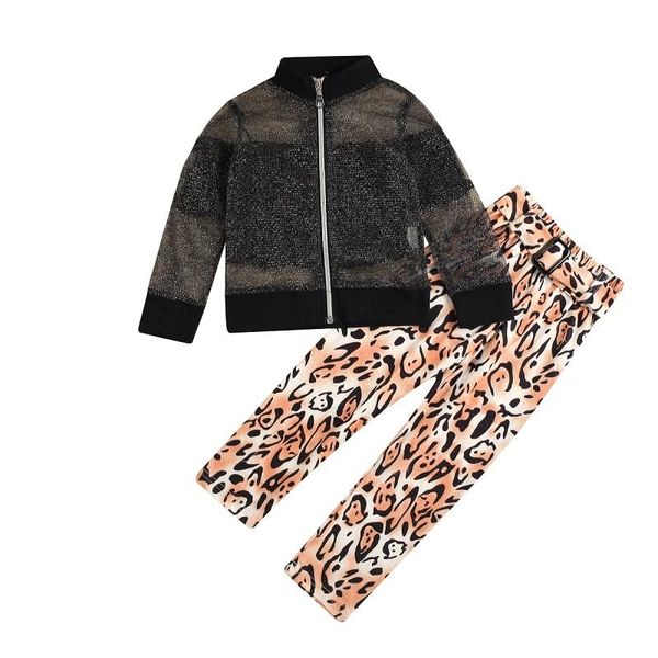 clothing sets 2-7y toddler kids baby girl off shoulder crop zipper jacket outwear leopard long pant 3pcs outfits girls set, White
clothing sets 2-7y toddler kids baby girl off shoulder crop zipper jacket outwear leopard long pant 3pcs outfits girls set, White