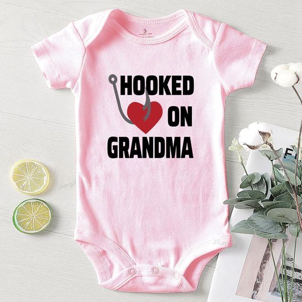 born baby onesie kids summer clothes winter boy rompers children jumpsuits hooked on grandma letter printed, Blue
born baby onesie kids summer clothes winter boy rompers children jumpsuits hooked on grandma letter printed, Blue