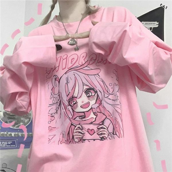 women's t-shirt kawaii long sleeve female soft girl japanese harajuku cute anime print autumn loose student teen girls streetwear, White
women's t-shirt kawaii long sleeve female soft girl japanese harajuku cute anime print autumn loose student teen girls streetwear, White