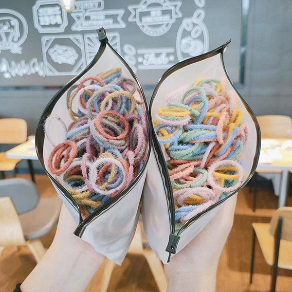 100pcs/pack girl colorful scrunchie elastic hair band children ties ponytail holder bands accessories headwear, Slivery;white
100pcs/pack girl colorful scrunchie elastic hair band children ties ponytail holder bands accessories headwear, Slivery;white
