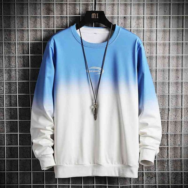 spring gradient tie dyed sweater men's trend korean loose round neck versatile long sleeve t-shirt large personalized small shirt, Black
spring gradient tie dyed sweater men's trend korean loose round neck versatile long sleeve t-shirt large personalized small shirt, Black