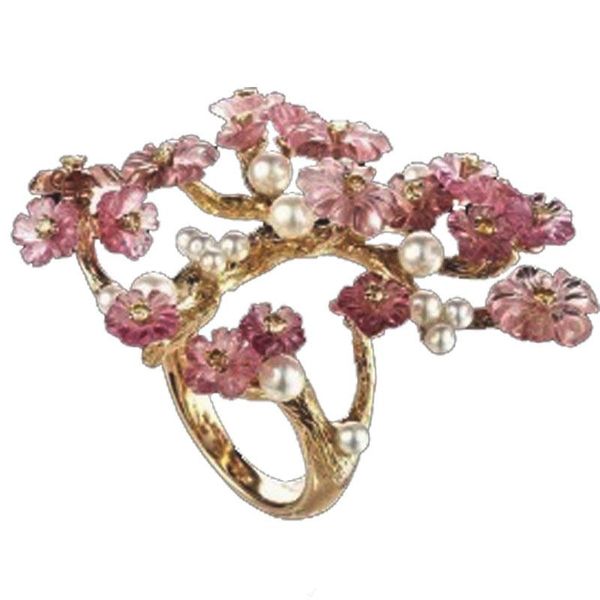 cluster rings exquisite gold wintersweet flower pearl cocktail party women's bridal wedding engagement jewelry christmas gift, Golden;silver
cluster rings exquisite gold wintersweet flower pearl cocktail party women's bridal wedding engagement jewelry christmas gift, Golden;silver