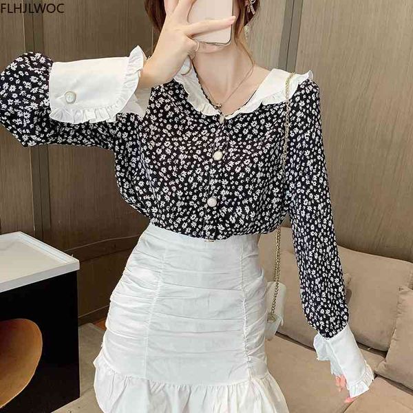 women's knits & tees feminine blusas womens fashion flare sleeve floral printing white peter pan collar single breasted button bas
women's knits & tees feminine blusas womens fashion flare sleeve floral printing white peter pan collar single breasted button bas