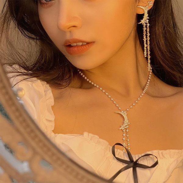 earrings & necklace mogaku korean crystal moon irregular butterfly rhinestone long tassel stud for women party wedding jewelry set, Silver
earrings & necklace mogaku korean crystal moon irregular butterfly rhinestone long tassel stud for women party wedding jewelry set, Silver
