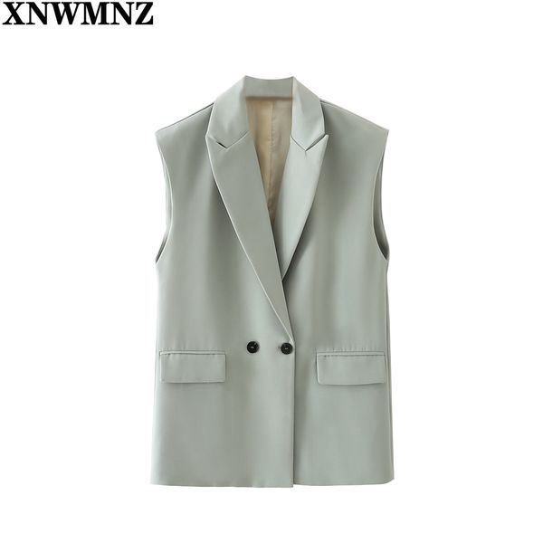 xnwmnz women simply sleeveless double breasted vest jacket office ladies wear casual suit waistcoat pockets outwear 210513, White;black
xnwmnz women simply sleeveless double breasted vest jacket office ladies wear casual suit waistcoat pockets outwear 210513, White;black