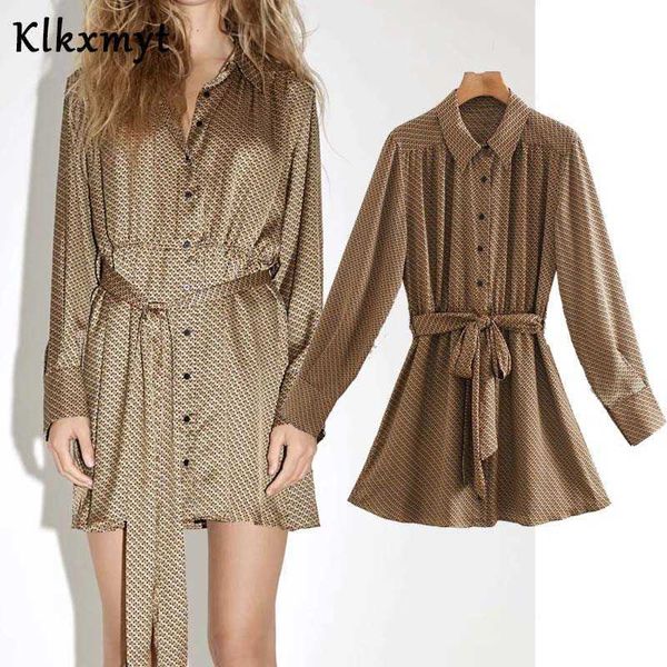 klkxmyt za dress women autumn chic fashion with belt print vintage long sleeve button-up mini dresses female vestidos mujer 210527, Black;gray
klkxmyt za dress women autumn chic fashion with belt print vintage long sleeve button-up mini dresses female vestidos mujer 210527, Black;gray