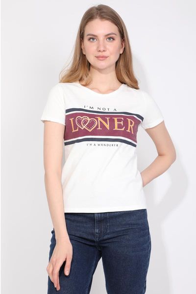 women's t-shirt womens crew neck letter white
women's t-shirt womens crew neck letter white