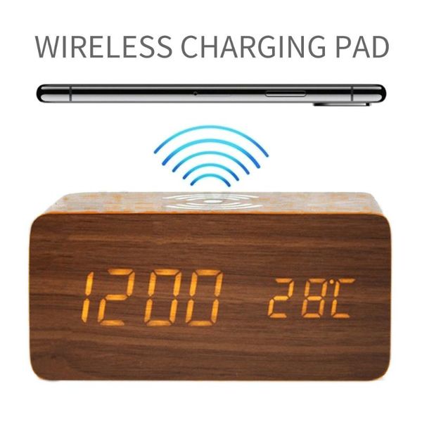 other clocks & accessories led digital alarm clock wooden wireless charger dock sound control usb 4 colors optional 2021 drop
other clocks & accessories led digital alarm clock wooden wireless charger dock sound control usb 4 colors optional 2021 drop