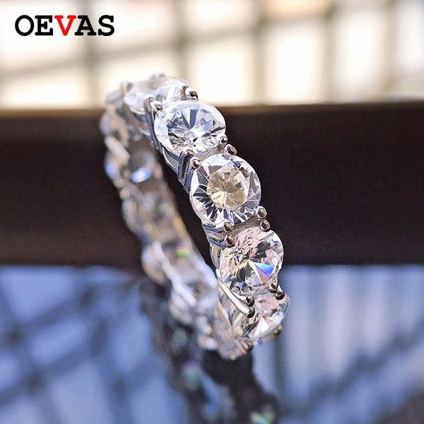 cluster rings oevas 100% 925 sterling silver sparkling 1 row 5mm high carbon diamond engagement for women party fine jewelry wholsale, Golden;silver
cluster rings oevas 100% 925 sterling silver sparkling 1 row 5mm high carbon diamond engagement for women party fine jewelry wholsale, Golden;silver