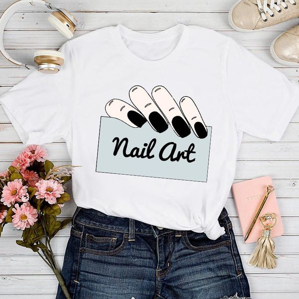 women's t-shirt t-shirts women 2021 finger nail trend short sleeve 90s fashion cute tshirt lady print clothes stylish tee, White
women's t-shirt t-shirts women 2021 finger nail trend short sleeve 90s fashion cute tshirt lady print clothes stylish tee, White