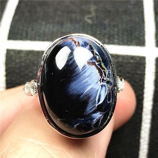 cluster rings 19x14mm natural blue pietersite ring jewelry for woman man silver sterling oval beads namibia energy stone adjustable, Golden;silver
cluster rings 19x14mm natural blue pietersite ring jewelry for woman man silver sterling oval beads namibia energy stone adjustable, Golden;silver