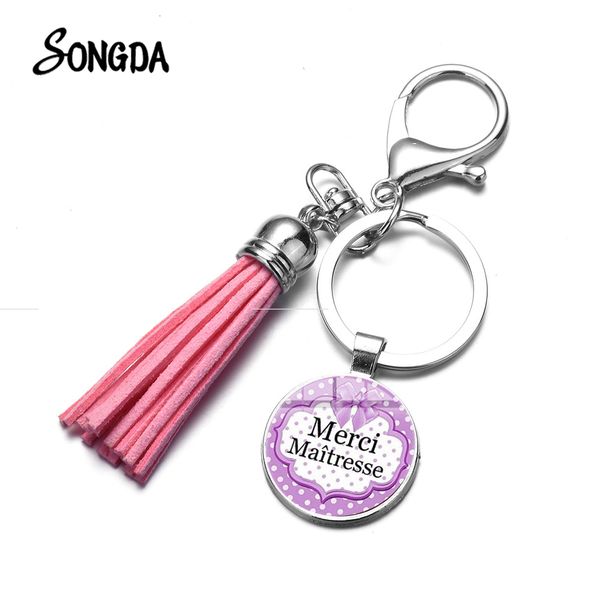 fashion teacher gift keychain merci maitresse purple bow p print tassel keyring lady lovely bag pendant, Silver
fashion teacher gift keychain merci maitresse purple bow p print tassel keyring lady lovely bag pendant, Silver