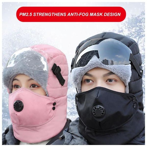 cycling caps & masks winter bonnet windproof thick warm snow skiing plus velvet mask hunting work riding cap russian for women men, Black
cycling caps & masks winter bonnet windproof thick warm snow skiing plus velvet mask hunting work riding cap russian for women men, Black