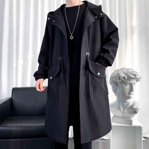 men's trench coats coat men fashion casual jacket fine solid suit long male outwear homme jli9, Tan;black
men's trench coats coat men fashion casual jacket fine solid suit long male outwear homme jli9, Tan;black