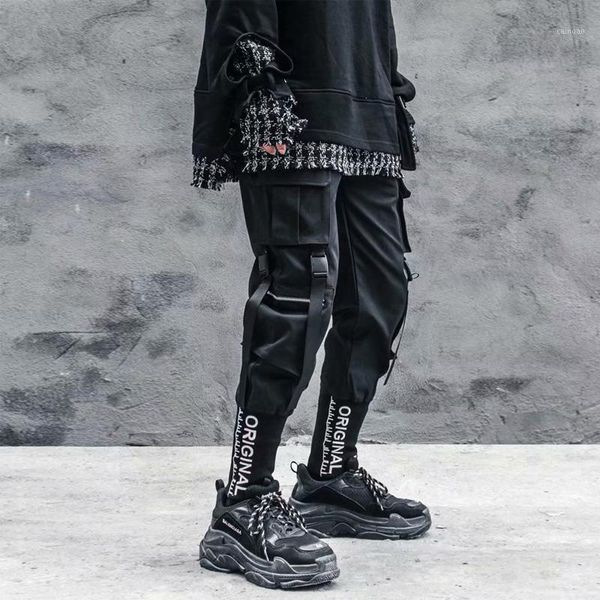 men's pants 2021 japanese fashion harajuku streetwear cargo for men ribbon pockets joggers techwear trousers hip hop, Black
men's pants 2021 japanese fashion harajuku streetwear cargo for men ribbon pockets joggers techwear trousers hip hop, Black