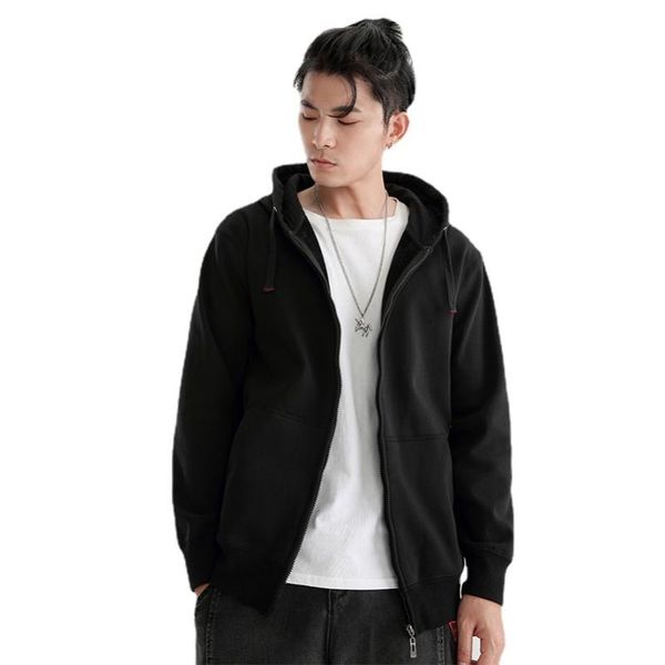 men's hoodies & sweatshirts long-sleeved cardigan sweater hooded zipper spring and autumn 2021 solid color fashion trend sports style p, Black
men's hoodies & sweatshirts long-sleeved cardigan sweater hooded zipper spring and autumn 2021 solid color fashion trend sports style p, Black