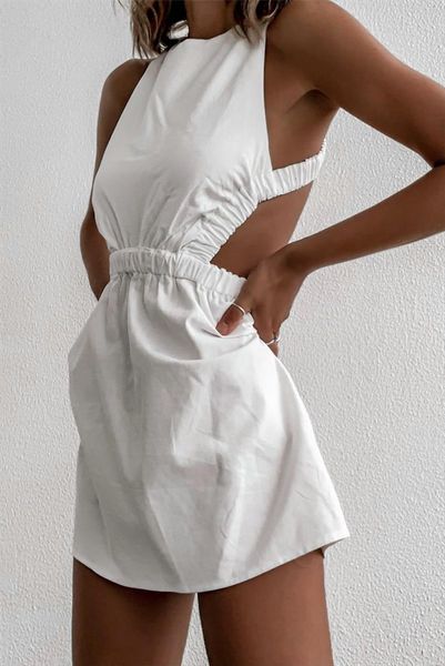 casual beach sleeveless women dresses high waist bandage cross backless short mini sundress solid white vestidos party club, Black;gray
casual beach sleeveless women dresses high waist bandage cross backless short mini sundress solid white vestidos party club, Black;gray