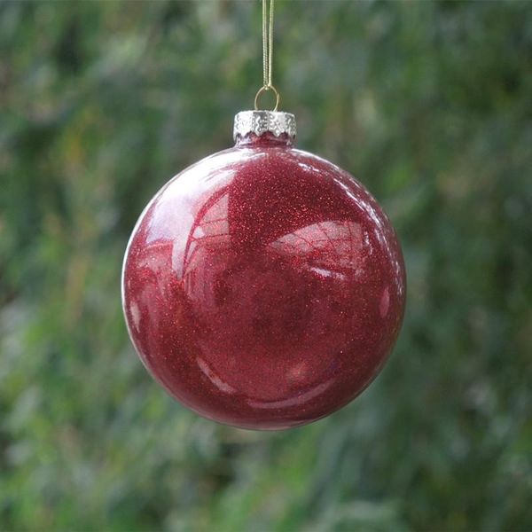 party decoration diameter=12cm red glass christmas ball tree day hanger gift