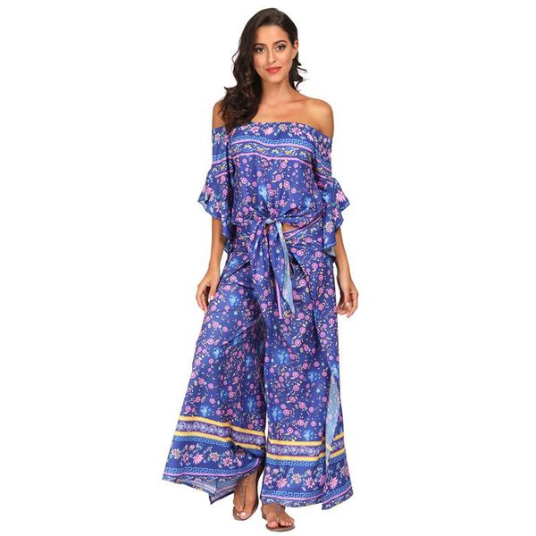 off shoulder t-shirt floral ethnic chiffon pants 2 piece outfits for women and 2021 holiday tyle set women's two, White
off shoulder t-shirt floral ethnic chiffon pants 2 piece outfits for women and 2021 holiday tyle set women's two, White