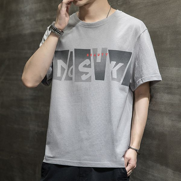 pure cotton white cloth short sleeve men's summer 200 loose brand leisure t-shirt korean version, Black
pure cotton white cloth short sleeve men's summer 200 loose brand leisure t-shirt korean version, Black