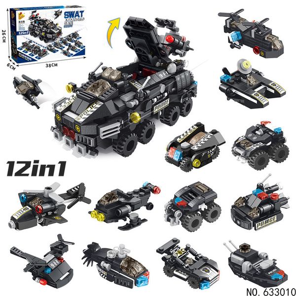 Military Swat Team Building Blocks 12 In 1 Armored Vehicle City Police Cars 572 Pcs Bricks Blocks Toys For Kids
Military Swat Team Building Blocks 12 In 1 Armored Vehicle City Police Cars 572 Pcs Bricks Blocks Toys For Kids