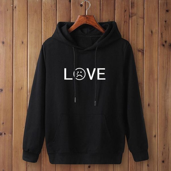 men's hoodies & sweatshirts lil peep love sweatshirt men/women casual pullover hip hop rapper sad face girls hoody, Black
men's hoodies & sweatshirts lil peep love sweatshirt men/women casual pullover hip hop rapper sad face girls hoody, Black