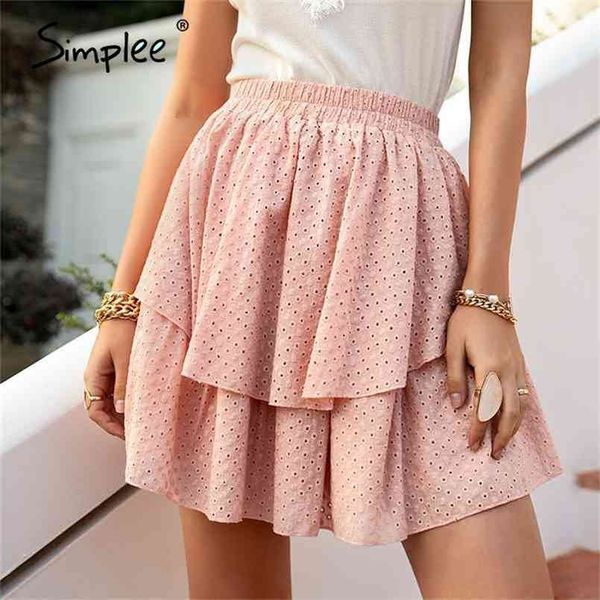 pink cotton high waist mini skirt casual ruffled a-line women short solid summer rmbroidered female 210702, Black
pink cotton high waist mini skirt casual ruffled a-line women short solid summer rmbroidered female 210702, Black