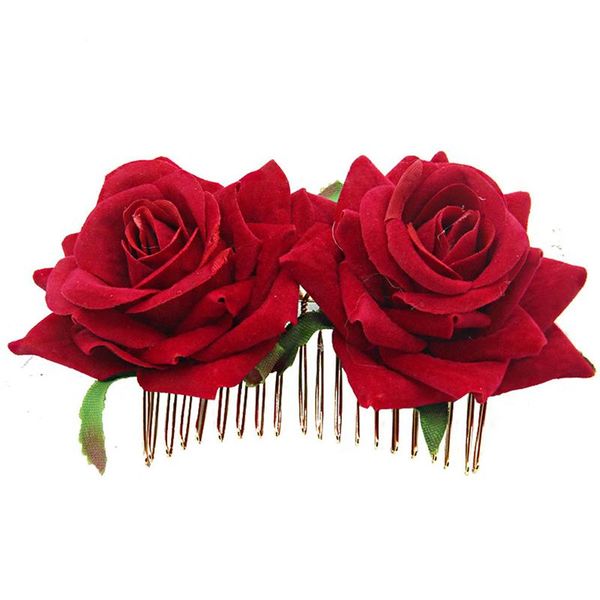 hair clips & barrettes 1 pc romantic fancy double silk artificial rose flower comb purple white clip wedding bridal women prom headpiece, Golden;silver
hair clips & barrettes 1 pc romantic fancy double silk artificial rose flower comb purple white clip wedding bridal women prom headpiece, Golden;silver