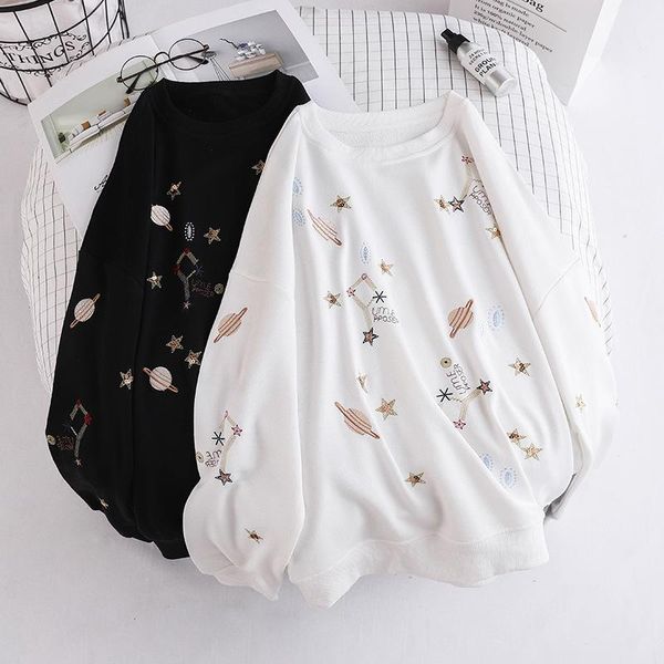 women's hoodies & sweatshirts women casual sweatshirt long sleeve polerones mujer 2021 cartoon constellation star printed black white p
women's hoodies & sweatshirts women casual sweatshirt long sleeve polerones mujer 2021 cartoon constellation star printed black white p