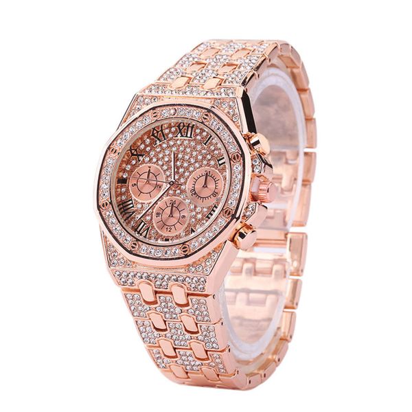 watch business leisure all sky star steel band diamond inlaid men's full face three eye roman numerals, Slivery;brown
watch business leisure all sky star steel band diamond inlaid men's full face three eye roman numerals, Slivery;brown