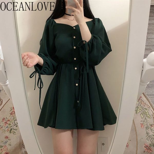 solid off shoulder women dress chic vintage puff sleeve spring korean mini dresses v neck vestidos ins 15205 210415, Black;gray 
solid off shoulder women dress chic vintage puff sleeve spring korean mini dresses v neck vestidos ins 15205 210415, Black;gray