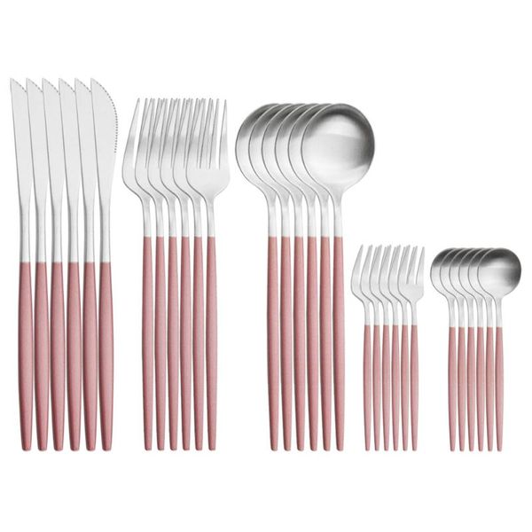 flatware sets 30pcs pink silver cutlery set knives fruit cake fork tea spoon dinnerware stainless steel kitchen silverware tableware
flatware sets 30pcs pink silver cutlery set knives fruit cake fork tea spoon dinnerware stainless steel kitchen silverware tableware
