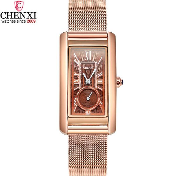 wristwatches chenxi rose women casual watches unique rectangle roman numeral blue pointer swatch waterproof elegant lady's clock, Slivery;brown
wristwatches chenxi rose women casual watches unique rectangle roman numeral blue pointer swatch waterproof elegant lady's clock, Slivery;brown
