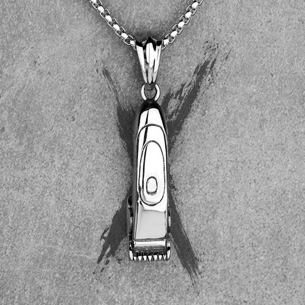 pendant necklaces barber shaver haircut mens long pendants chain hip hop for boy male stainless steel jewelry creativity gift wholesale, Silver
pendant necklaces barber shaver haircut mens long pendants chain hip hop for boy male stainless steel jewelry creativity gift wholesale, Silver