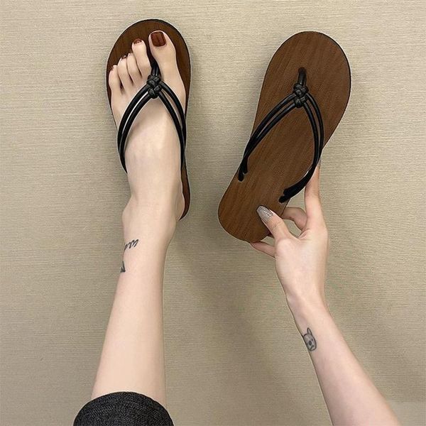 women weave flat slippers 2021 woman summer casual flip flops ladies comfortable outdoor beach shoes female home indoor slides, Black
women weave flat slippers 2021 woman summer casual flip flops ladies comfortable outdoor beach shoes female home indoor slides, Black