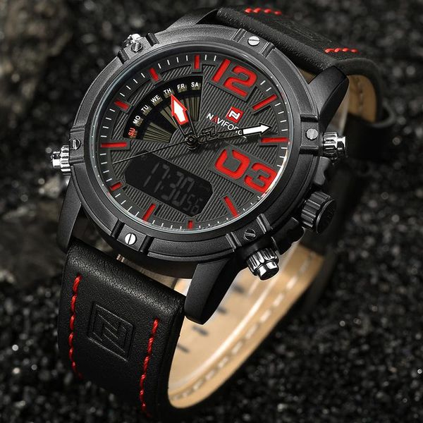 wristwatches naviforce luxury watch men military sport digital quartz wristwatch male 3atm waterproof clock casual watches relogio masculino, Slivery;brown 
wristwatches naviforce luxury watch men military sport digital quartz wristwatch male 3atm waterproof clock casual watches relogio masculino, Slivery;brown