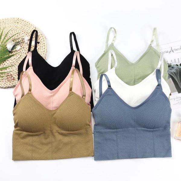 beautiful back big u open seamless bra wrap chest girl sports comfortable bottomed vest underwear gym clothing, White;black
beautiful back big u open seamless bra wrap chest girl sports comfortable bottomed vest underwear gym clothing, White;black
