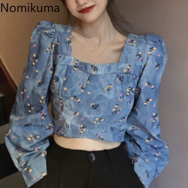 nomikuma flower printed denim shirts women square collar long sleeve vintage crop high waist retro blouse blusas 3c909 210514, White
nomikuma flower printed denim shirts women square collar long sleeve vintage crop high waist retro blouse blusas 3c909 210514, White