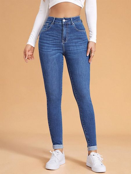 high waisted zip fly skinny jeans y5ar#, Blue
high waisted zip fly skinny jeans y5ar#, Blue